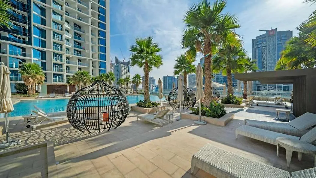 Apartment Cozy Studio Perfect For 4 At Damac Maison Prive Dubai